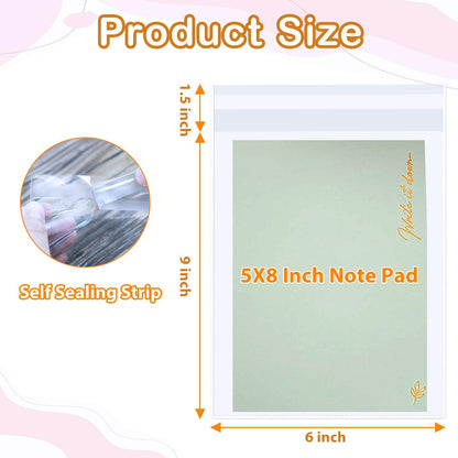 PigPotParty Cookie Bags 4''x 6", 100 Pcs Self Sealing Cellophane Treat Bags, Small Clear Plastic Goodie Bag for Gift, Snack, Party Favor, Candy
