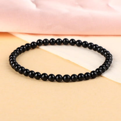 LPBeads Handmade Natural Gemstone Stretch Elastic Bracelet Healing Crystal Round Stone Beads Jewelry Gifts for Women Men