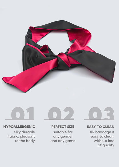 Satin Eye Mask Sleep Mask - Red Blindfold Satin Eye Mask - Eye Blindfold Sleep Mask 59 Inch (59)