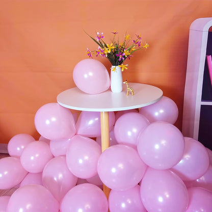 110pcs Black Balloon 12 inch, Black Latex Balloons for Birthday Party Baby Shower Wedding(with 2 Ribbons). - Colors B