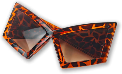 Funny Oversized Party Glasses Sunglasses Max Width 5.9", Hilarious Costume Accessories for Birthdays, Dance Parties