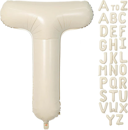 Cream Letter A Balloons,40 Inch Balloons Letter A Mylar Helium Large A Balloon for Birthday Party Anniversary Decorations
