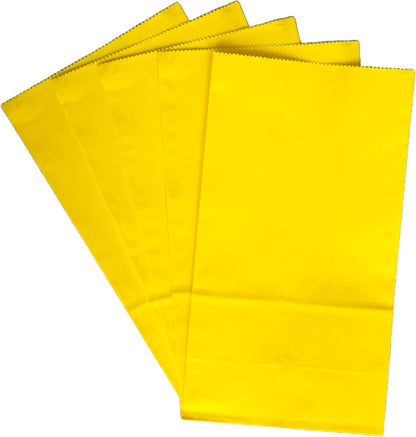 Partay Shenanigans Party Favor Bags - 50 Pack Kraft Paper Goodie Gift Lunch Treat Bags - Party Supplies for Theme Kids Birthday - 5"x3"x9" (Baby Blue)