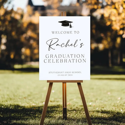 Graduation Party Welcome Sign, Photo Graduation Poster, Graduation Decorations, Grad Party Sign, Grad Welcome Sign, Graduation gift for best friend, Graduation gift for daughter, sister, brother - 1