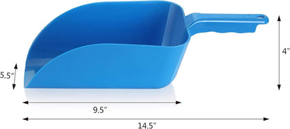 New Star Foodservice Commercial Grade Polycarbonate Plastic Utility Ice Scoop, White, 64 oz
