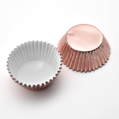 200 Pcs Gold Foil Cupcake Liners Standard Baking Cups Muffin Paper Cases