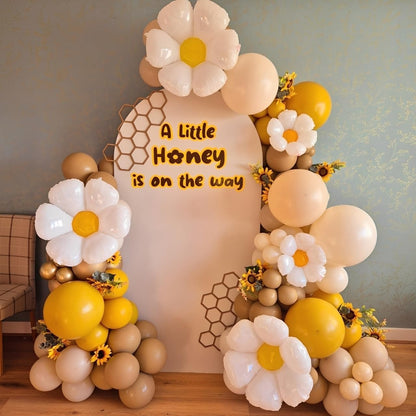 Daisy Pastel Balloon Garland Kit 157pcs Pastel Macaron Balloon Arch Kit with Flower Mylar Balloon for Boho Mothers Day Spring Daisy Floral Theme Two Groovy Party Decoration