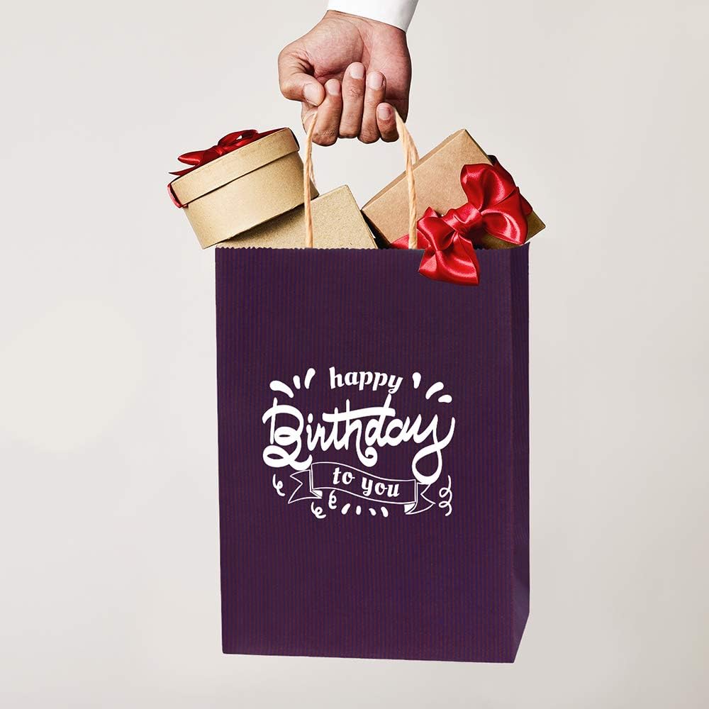 BagDream Gift Bags 100Pcs 5.25x3x8 Small Kraft Paper Gift Bags with Handles Bulk, Brown Paper Sacks for Small Business, Retail, Merchandise, Wedding Birthday Party Favor