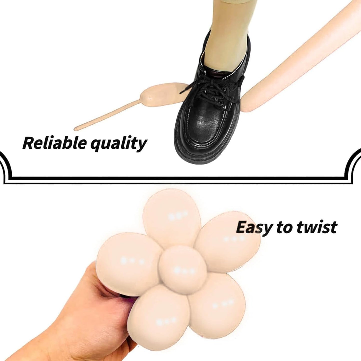 260 Balloons Clear, Thickening Long Balloons for Tying Arch, Twisting Latex Animals Magic Modeling Skinny Birthday Balloon for Kid‘s Party Wedding Decoartion Supply 100pcs