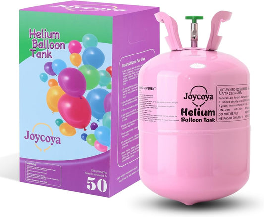 Helium Tank for Balloons at Home 13L Tank Up to 50 Latex Balloons and Ribbons Included 1 Pack