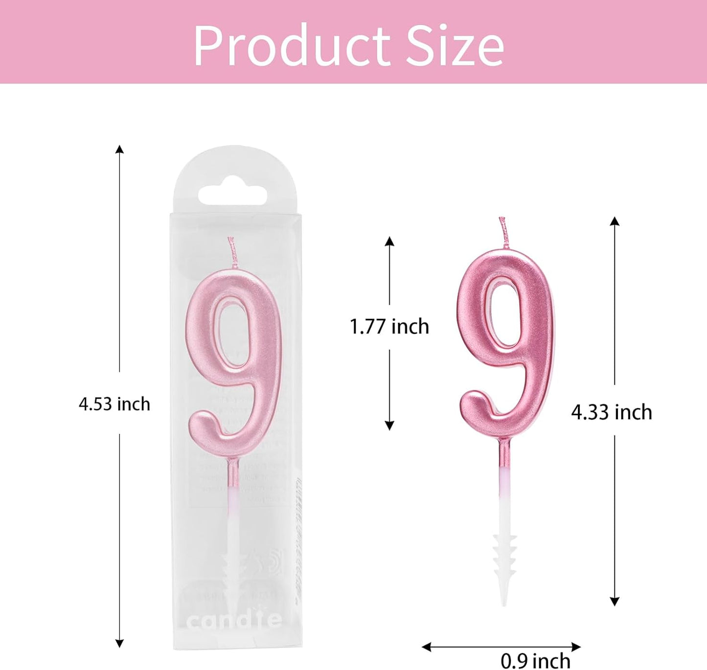 Beanlieve 10-Pieces Numeral Birthday Candles - Cake Numeral Candles Number 0-9 Glitter Cake Topper Decoration for Birthday,Wedding Anniversary,Party Celebration (Colourful)