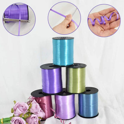 TONIFUL 500 Yards Curling Ribbon-Balloon Ribbon-Balloon String for Art&Craft Decor,Gift Wrapping,Ribbons and Bows for Christmas New Year Birthday Gifts (Silver)