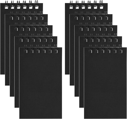 Hooqict 10 Pack Pocket Notebook 3x5 Colorful Mini Notebooks Small Spiral Notepads with Lined Pages, Memo Note Pads for Kids, Party Favors, Work, Office, Students School Supplies, 50 Sheets/100 Pages