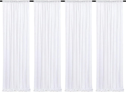 Poise3EHome Black Sequin Backdrop Curtains, 2 Panels 2FTx8FT Glitter Photo Booth Backdrop for Halloween Birthday Bachelorette Wednesday Twilight Party Decorations