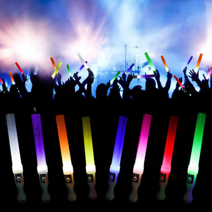 M.best 24Pcs Glow Sticks Party Packs, Glow in The Dark Party Supplies, LED Light Up Wands Sticks Party Favors for Wedding, Raves, Concert, Camping, New Year, Carnival, Halloween