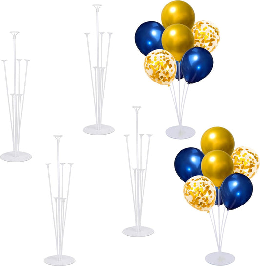 Balloon Stand Kit For Table - 10 Sets Balloon Sticks with Base For Birthday Graduation Party Decorations