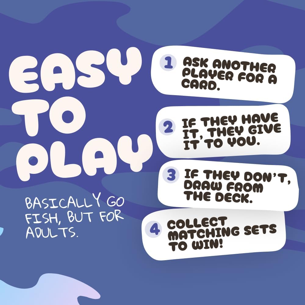 Go F Yourself! – The Grown Up Go Fish Card Game You've Always Wanted | Hilarious Party Game for Grown Ups, 2+ Players | 52 Cards, 13 Unique Pairs Edition