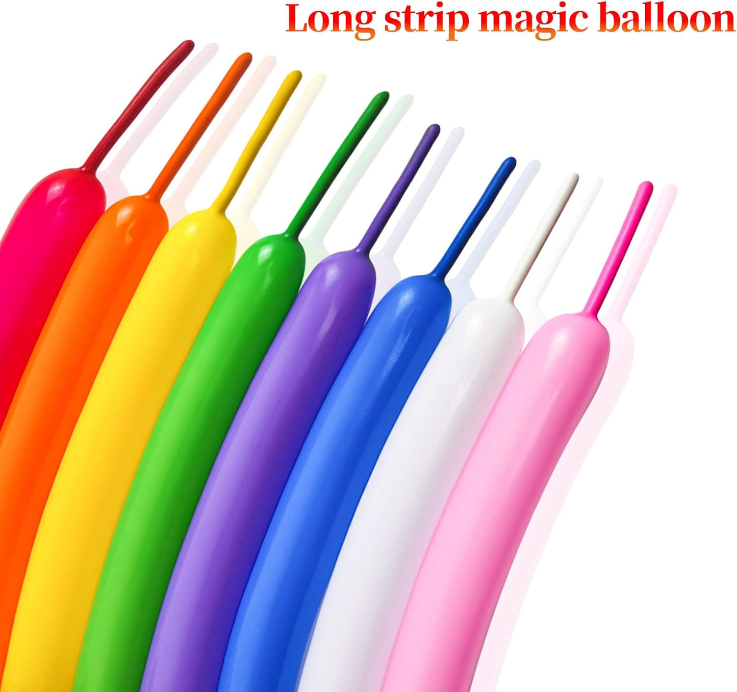 260 Balloons Clear, Thickening Long Balloons for Tying Arch, Twisting Latex Animals Magic Modeling Skinny Birthday Balloon for Kid‘s Party Wedding Decoartion Supply 100pcs