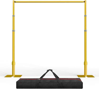 EMART 10x10ft Heavy Duty Backdrop Stand Kit, Adjustable Pipe and Drape Photo Booth Frame for Wedding, Party, Christmas, Birthday Decorations