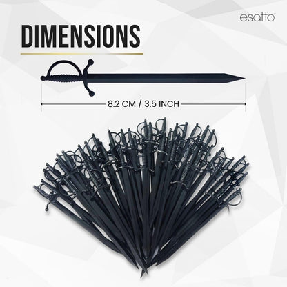 1000 Pcs Cocktail Picks Prism 7.62cm (3") - Sleek, Stylish Garnish for Cocktails, Perfect Plastic Toothpicks for Appetizers & Drinks, Versatile Fancy Skewers Food Pick for Charcuterie Parties