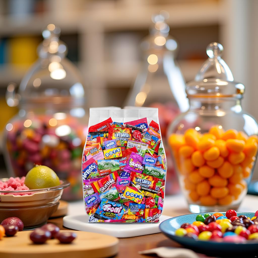 Bulk Candy Variety Pack - 2lb Bulk Candy Individually Wrapped Candy for Party Favors, Office Snacks, Goodie Bags & Pinata Candy Bulk - 2 Pounds