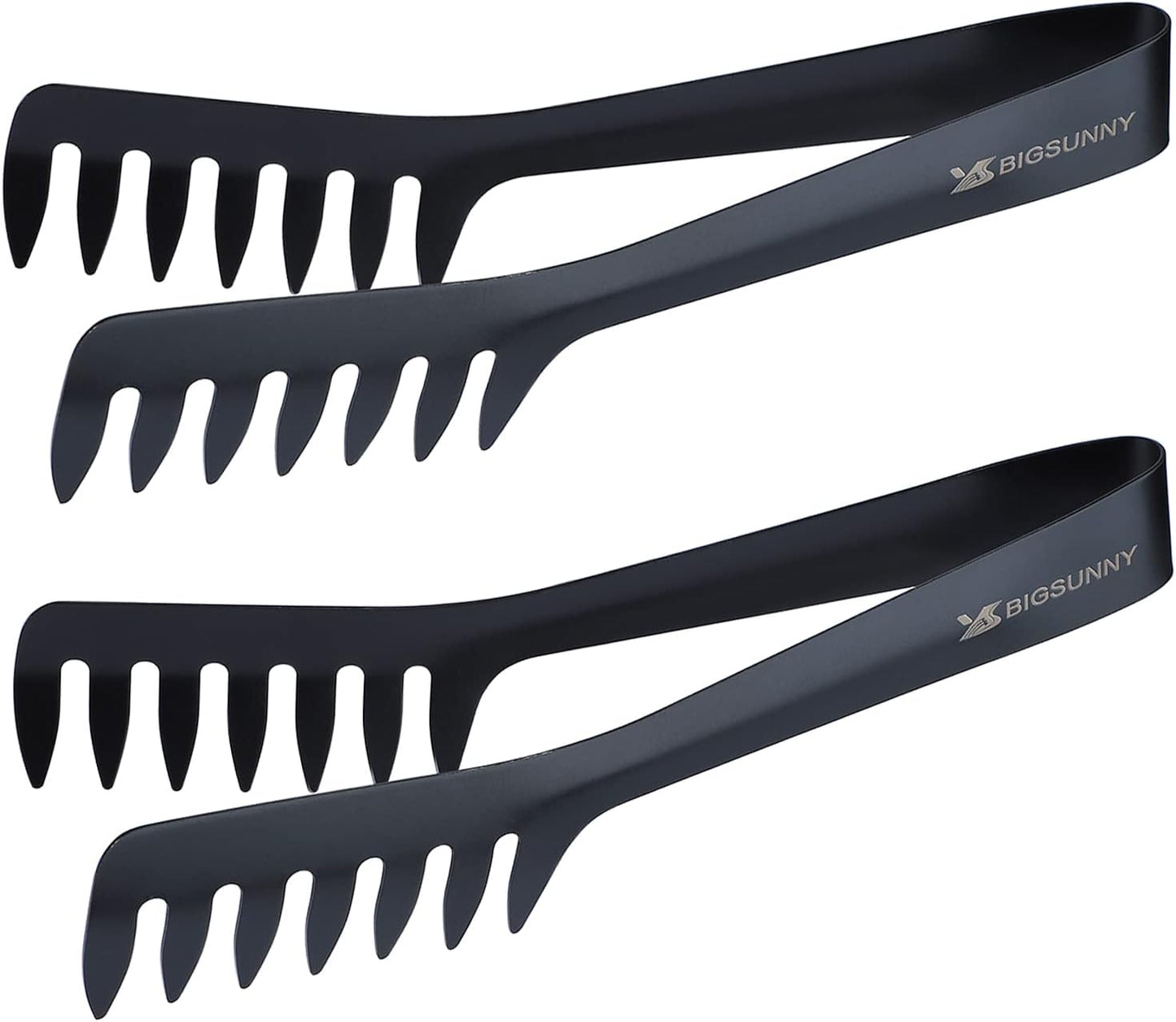 MSY BIGSUNNY 2 Pack Pasta Tong, Stainless Steel Food Tong Serving Tong, Spaghetti Tong