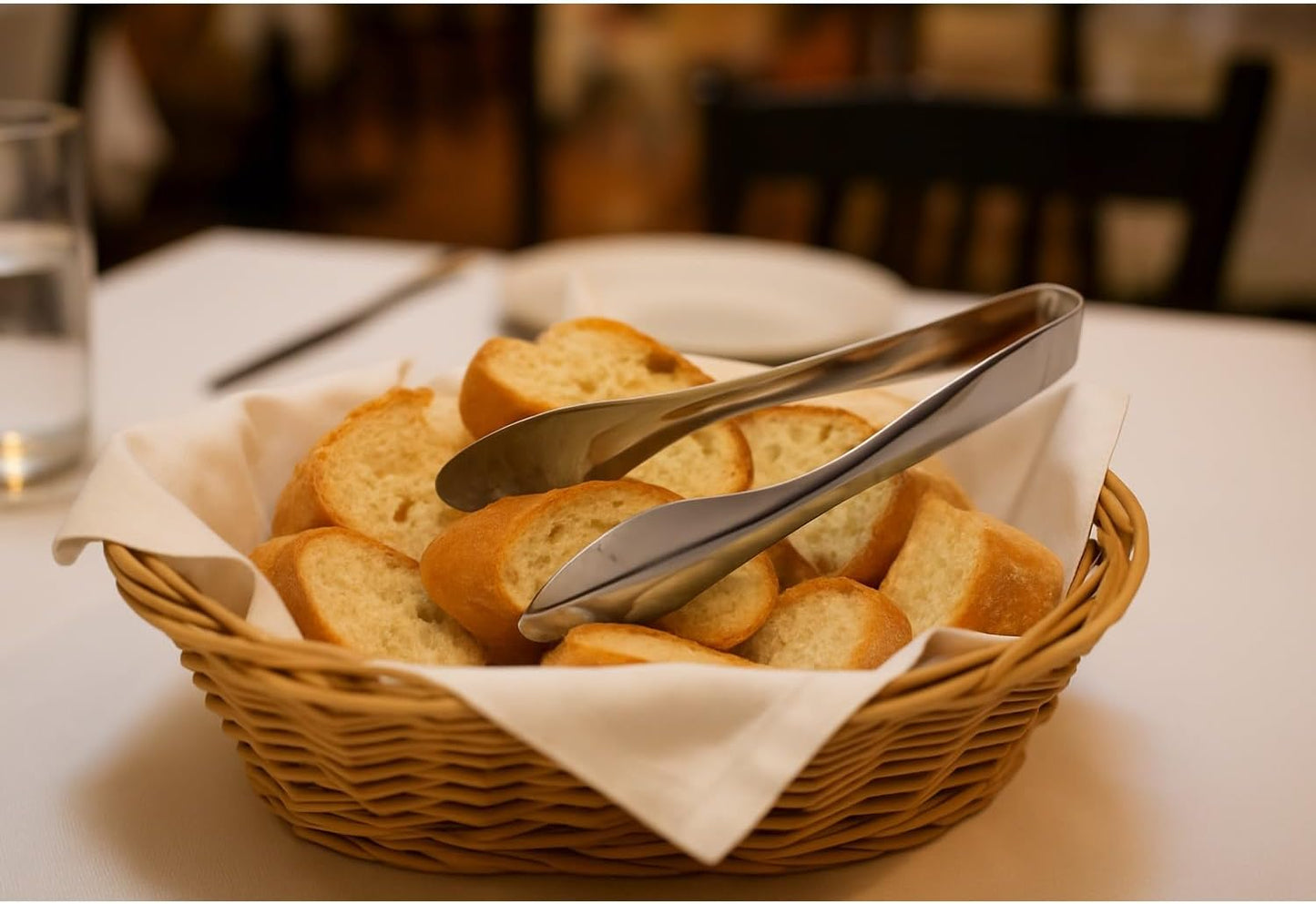 Premium Stainless Steel Serving Tongs (9'' Large)