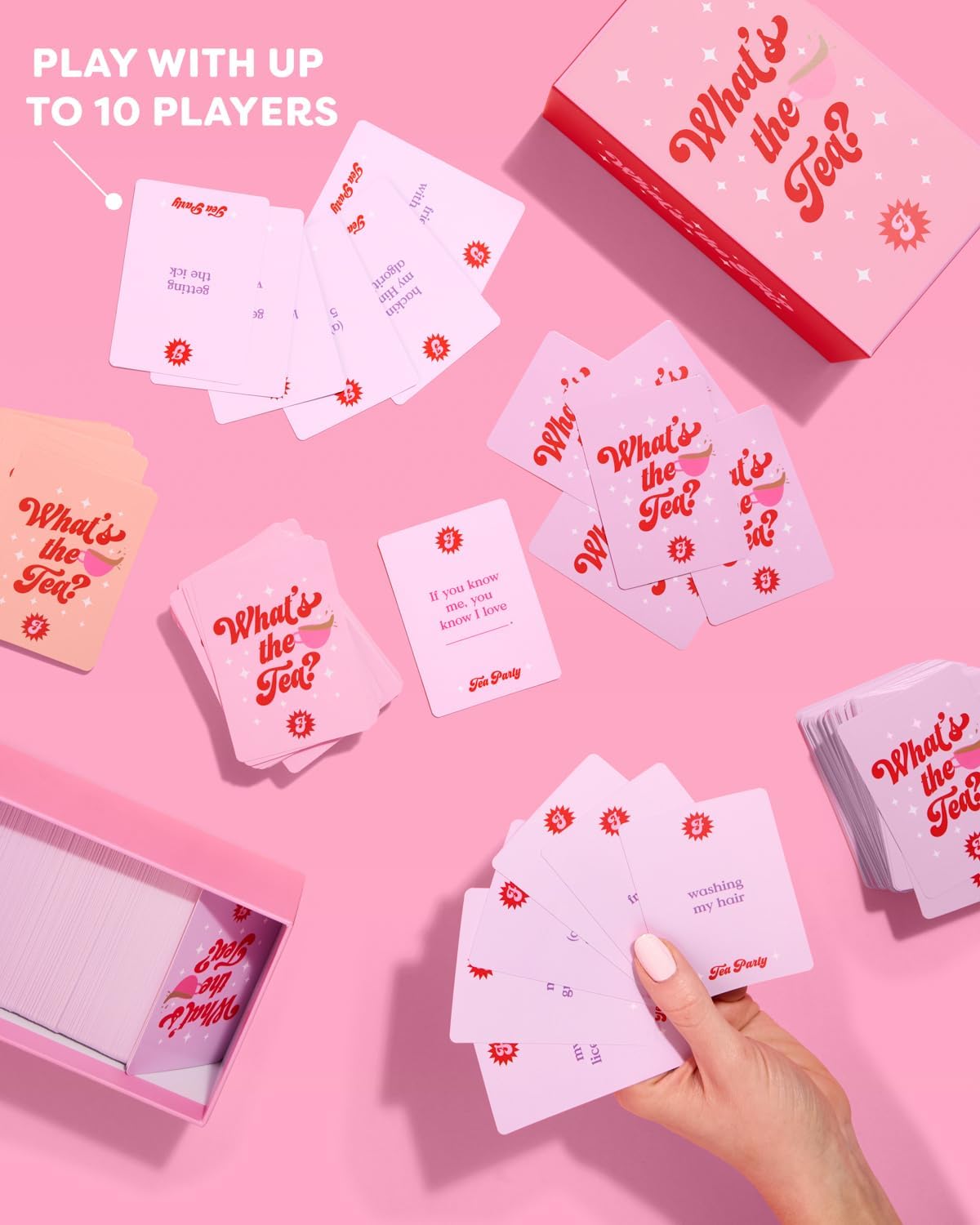 xo, Fetti What's The Tea? Playing Card Game | Bachelorette Party Activity, Cute Birthday Event, Adult Girl's Night Spill The Tea Fun, Group Bach Decor, Funny Party Supplies