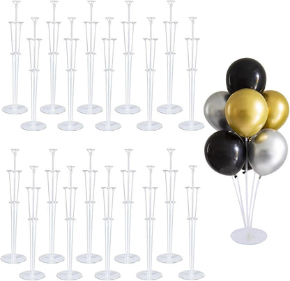 Balloon Stand Kit For Table - 4 Sets Balloon Sticks with Base For Birthday Graduation Party Decorations