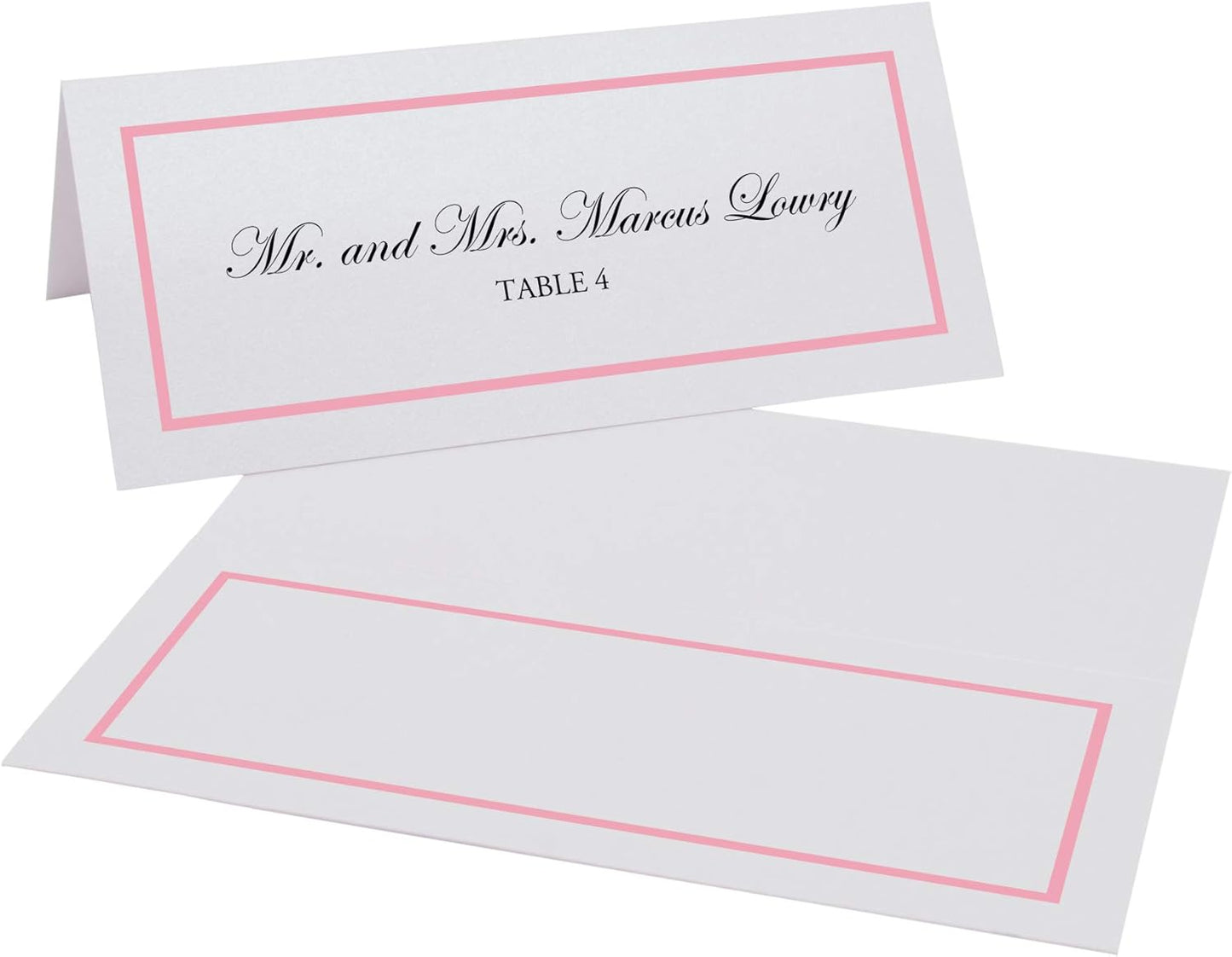 Single Line Border Printable Place Cards, Gold (Choose Color), Set of 60 (10 Sheets), Laser & Inkjet Printers - Wedding, Party, Dinner, and Special Events - Made in the USA