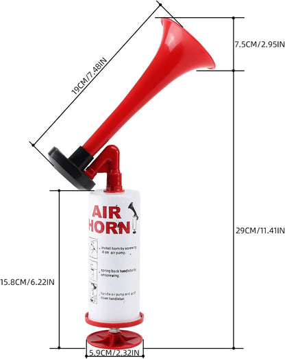 Air Horn for Boat Graduation Party Sports Events Beer Horns Dog Air Horn Self Defense Portable Air Pump Horn(ABS large handheld horn)