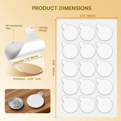 300Pcs Double Sided Adhesive Dots, Removable Clear Dots Sticky Tack, Waterproof No Trace Dots Adhesive Putty for Wall Hanging Crafts, Balloons Party Decorations Poster Picture Festival Decoration 10mm