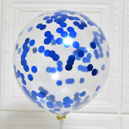 Party Balloons 12inch 50 Pcs Latex Confetti Balloons Birthday Balloons Party Decoration Wedding Baby Shower Christmas Party-Confetti Silver