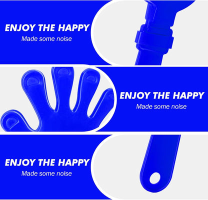 8 Pcs Hand Clappers Noisemakers 7.5 Inch Clappers Noisemakers Plastic Hand Clappers for Birthdays Game Football Sporting Events Cheers Supplies Dance Basketball Football Noisemakers(Blue)