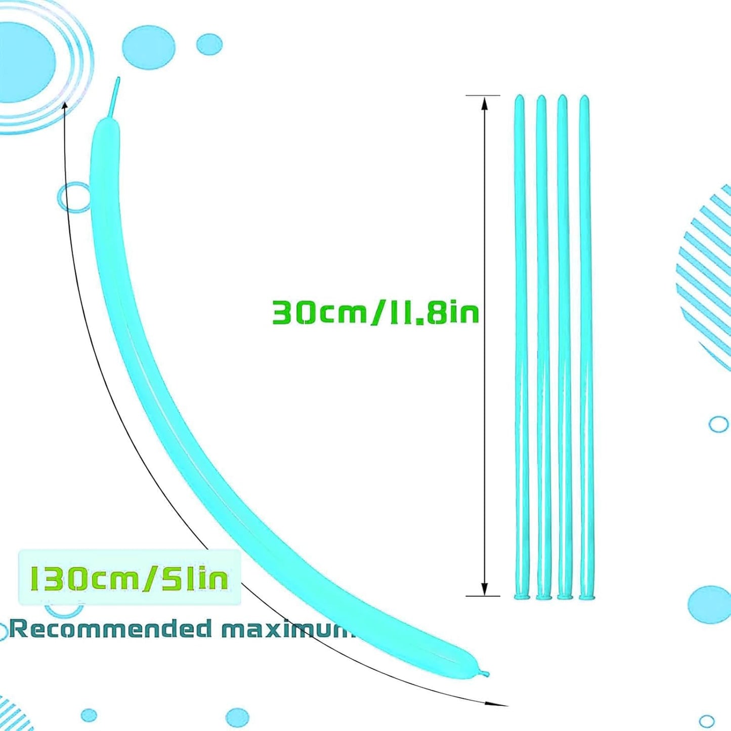260 Balloons Clear, Thickening Long Balloons for Tying Arch, Twisting Latex Animals Magic Modeling Skinny Birthday Balloon for Kid‘s Party Wedding Decoartion Supply 100pcs