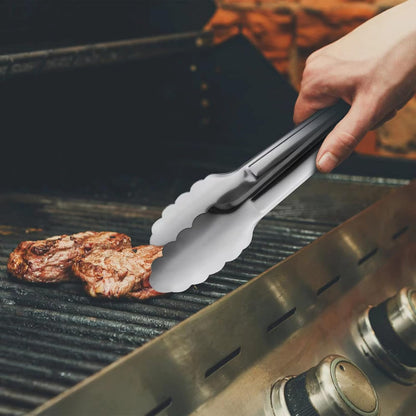 Serving Tongs,Buffet Tongs, ACAUTO Stainless Steel Food Tong Serving Tong Small Serving Tongs Stainless Steel Mini Appetizer Tongs, Set of 6 (5 Inch(12 Pack))