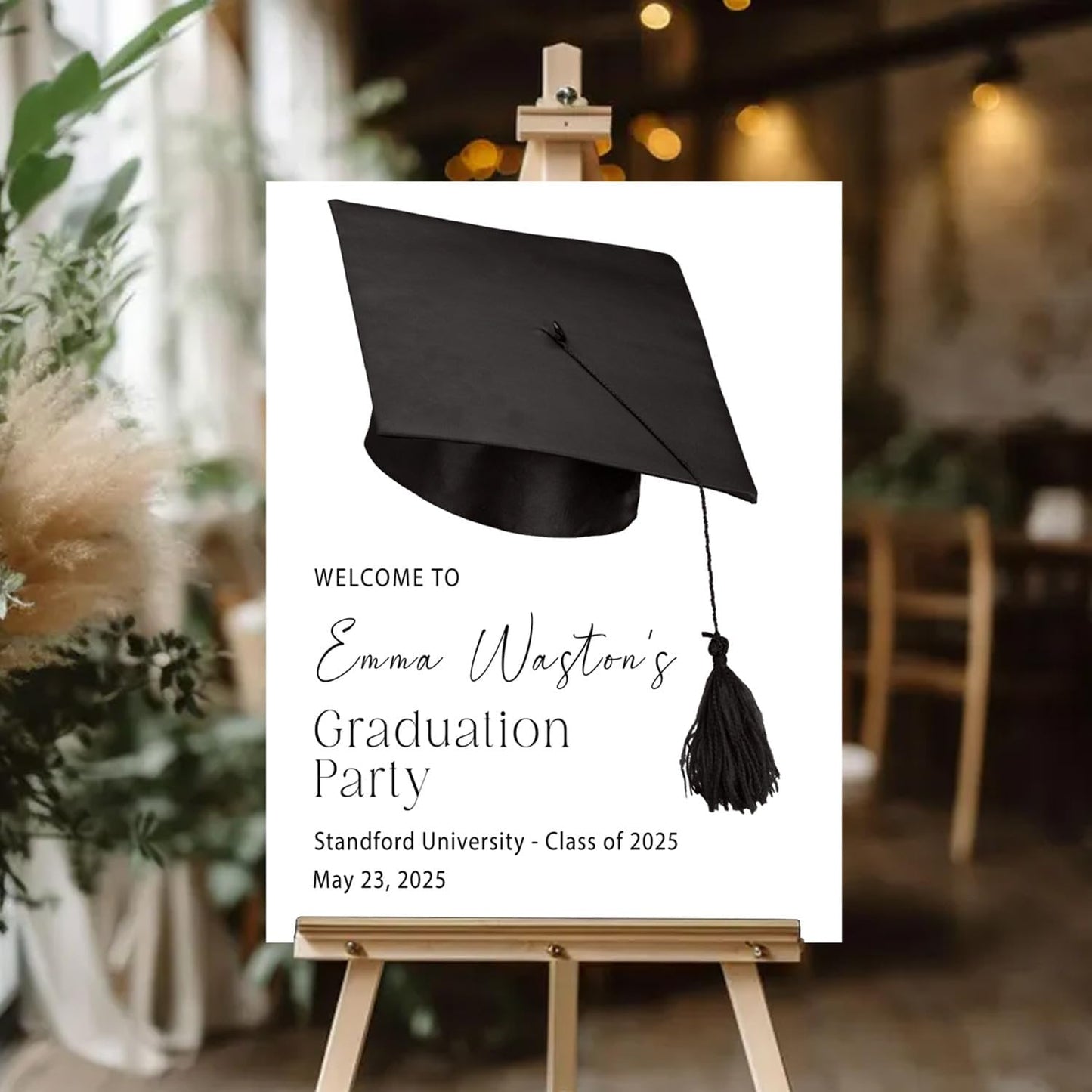 Personalized 2026 Graduation Party Welcome Sign, Minimalist Grads Decor, Class of 2026 Graduation Party Poster, Custom Graduation Party Sign, Congrats Grad Decorations Design 2