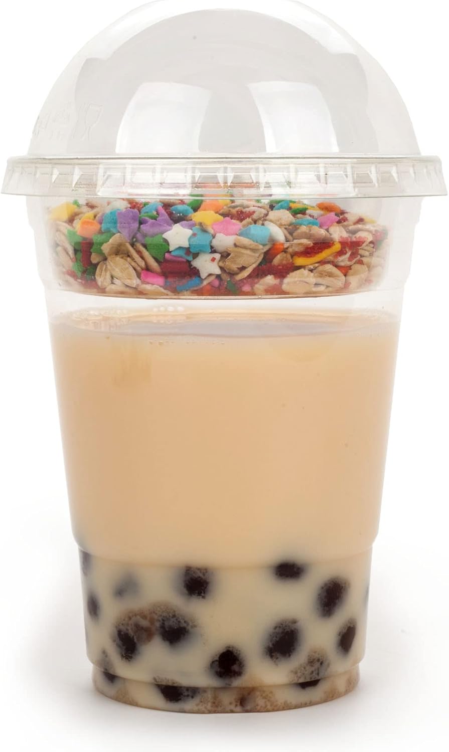 Golden Apple Cup series, 9oz Clear Plastic cups with Flat lids no hole 50sets
