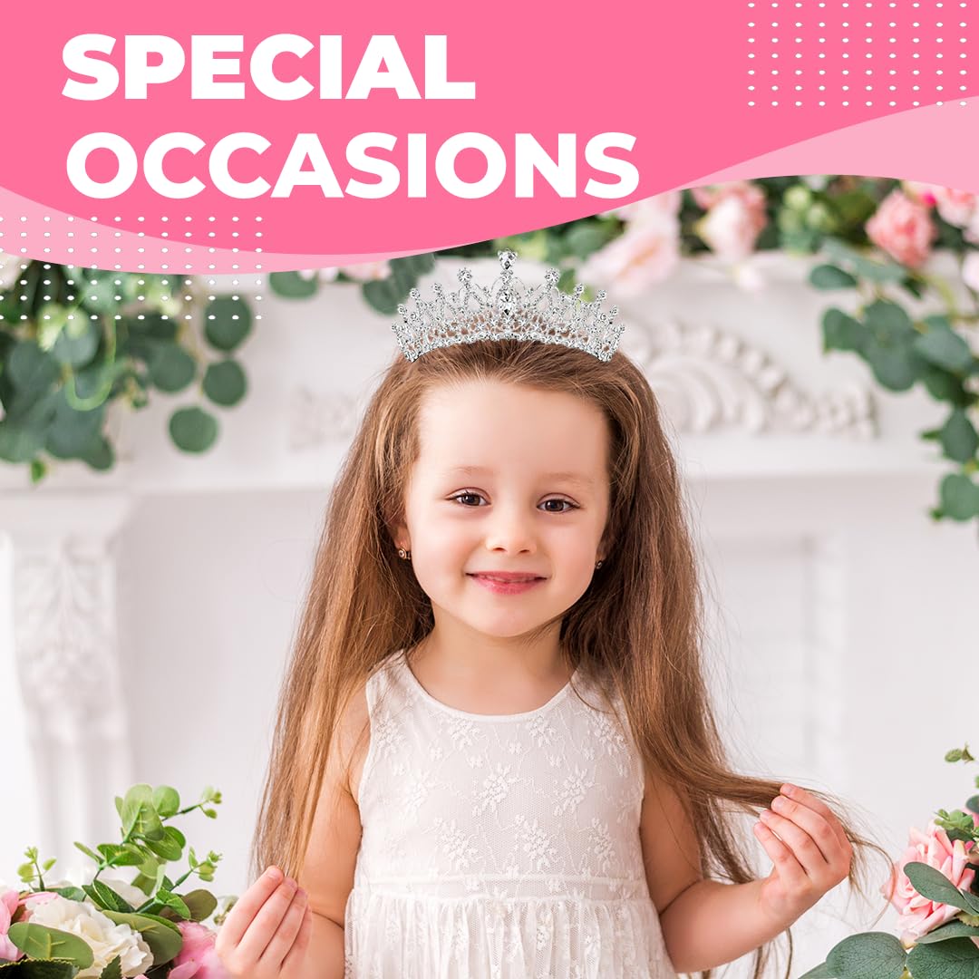 Birthday Tiara Crown with Sash for Women, Headband Hair Accessories for Wedding Party Costume