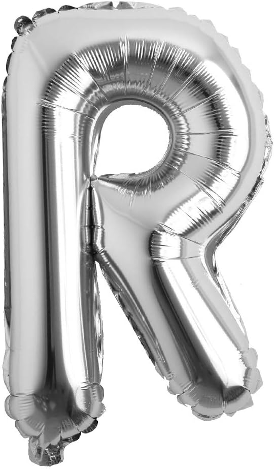 16" inch Single Silver Alphabet Letter number Balloons Aluminum Hanging Foil Film Balloon Wedding Birthday party decoration banner Air Mylar Balloons (16 inch Silver 0)