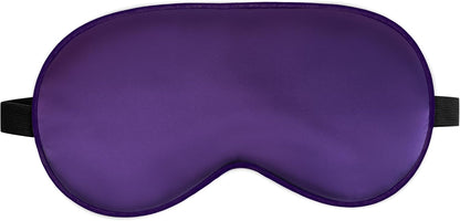 Silk Eye Mask with Adjustable Strap, Satin Blackout Sleeping Mask for Men&Women, Comfortable Blindfold Eyeshade for Night Sleep(Blue)