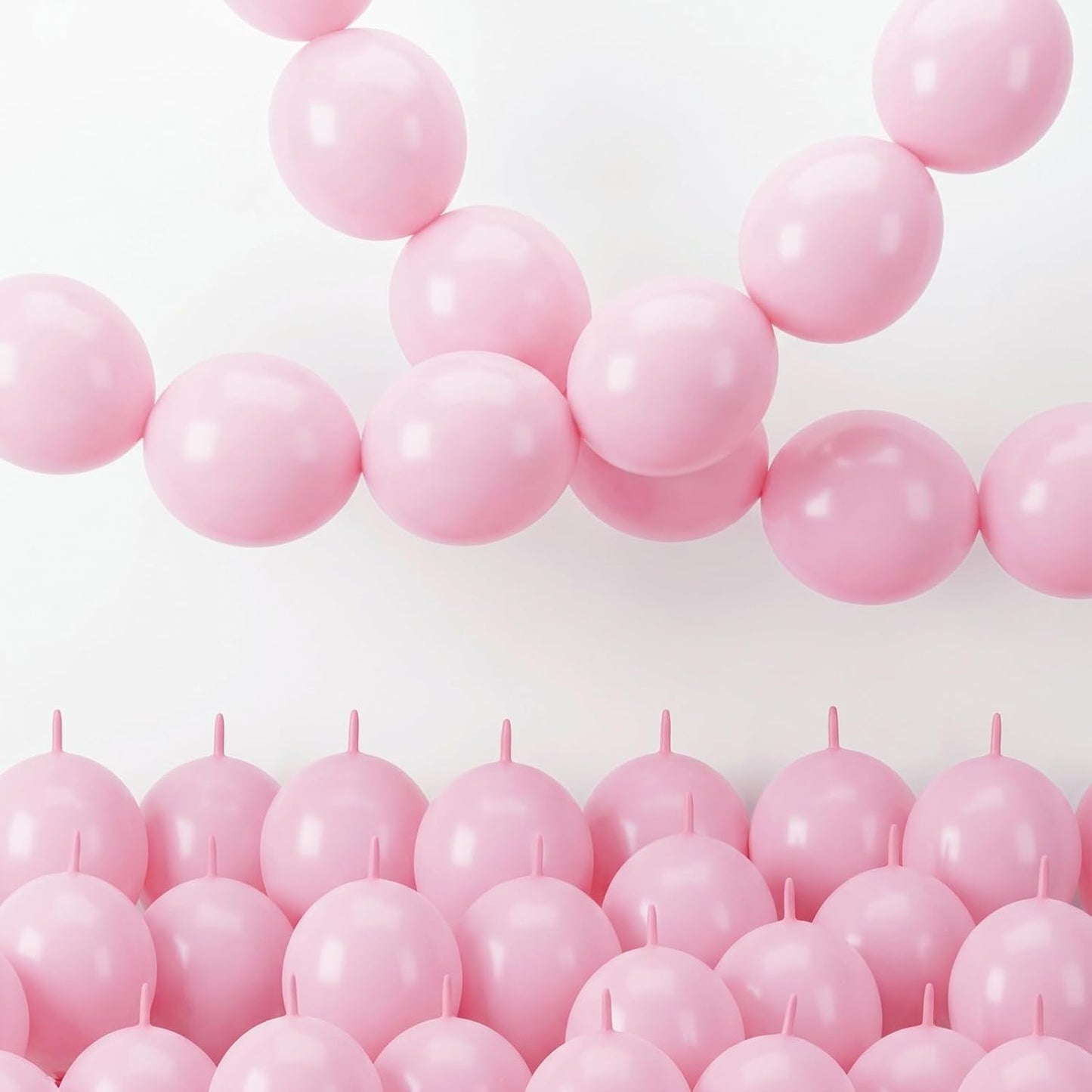 Gold Quick Link Balloons, 60PCS Linking for Balloon Wall Arch Chains, 6inch Linkable for Wedding Birthday Baby Shower Engagement Graduation Party Decorations