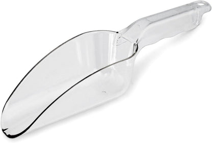 New Star Foodservice Commercial Grade Polycarbonate Plastic Utility Ice Scoop, White, 64 oz