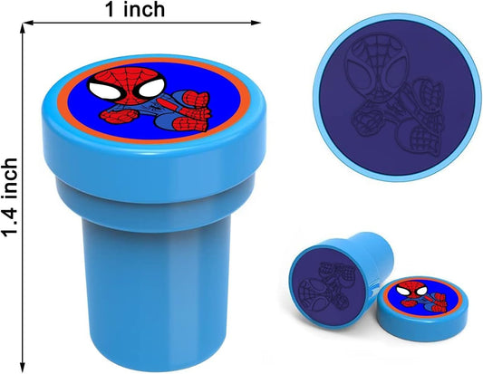 24 Pcs Spide Stampers - Perfect Spide Birthday Party Supplies, Goody Bag Fillers & Party Favors.