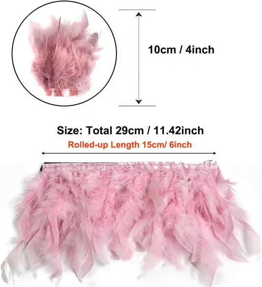 2-Pack Feather Slap Bracelet Cuffs - Feather Snap Ring, Cuff Wrist Decoration for Parties & Wrist Accessories, Women's Edition