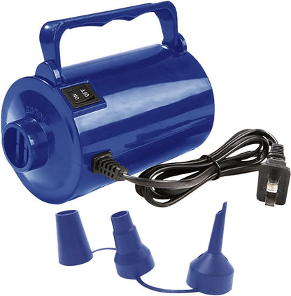 Artigarden Electric Air Pump Portable 460W Quick-Fill Air Pump Air Flow 45CFM 2.1PSI with Hose 5 Nozzles 120V AC Inflator Deflator Pump for Air Mattress Air Bed Inflatable Cushion Boat Swimming Ring