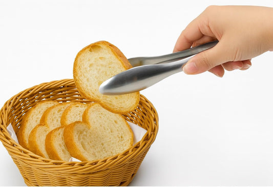 Premium Stainless Steel Serving Tongs (9'' Large)