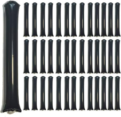 40pcs Round headTeam Spirit Boom Sticks Thunder Sticks Cheering Sticks Team Spirit Plastic Cheerleading Spirit Stick Clapper Inflatable Noise Maker Sports Supply (Glitter color)