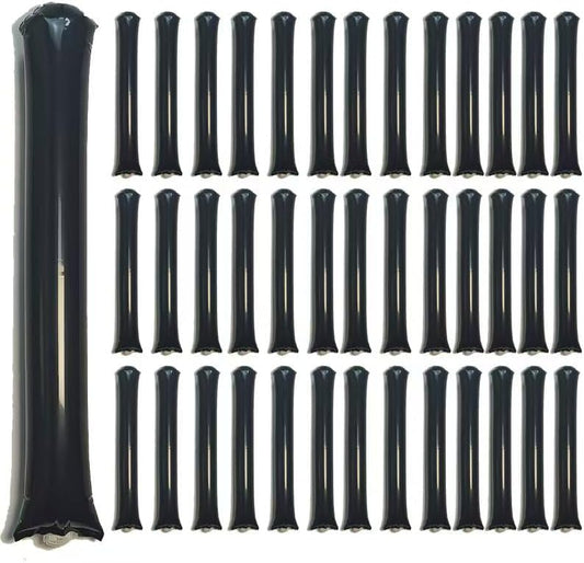 40pcs Round headTeam Spirit Boom Sticks Thunder Sticks Cheering Sticks Team Spirit Plastic Cheerleading Spirit Stick Clapper Inflatable Noise Maker Sports Supply (Glitter color)