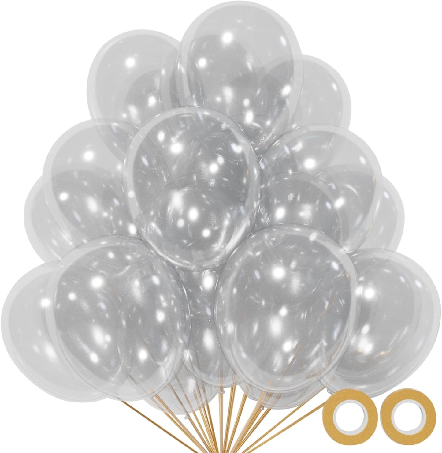 110pcs Black Balloon 12 inch, Black Latex Balloons for Birthday Party Baby Shower Wedding(with 2 Ribbons). - Colors A